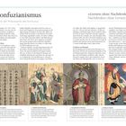 "Der Konfuzianismus"; "Lernen ohne Nachdenken ist Verschwendung..."; "Konfuzius"; Text mit historischen Gemälden und Fotos.