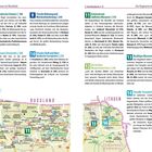 Texte: Kaschubische Schweiz, Frische Nehrung, Ermland, Trójmiasto, Großmasurische Seen; Karte von Russland und Litauen.