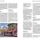 Texte fokussieren auf Sprache und Stadtführungen in Palermo. Ein roter Tourbus, "City Sightseeing Palermo", bildet den visuellen Schwerpunkt.