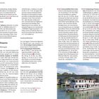 Seite 126: "Stadttouren" mit Informationen zu Radverleih, Stadtführungen und Donaurfahrten. Bild zeigt ein Schiff auf der Donau.