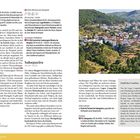GPS-Koordinaten und Details zu Parken und Übernachtungsmöglichkeiten. Sabugueiro: höchstgelegenes Dorf Portugals. Text über Sehenswürdigkeiten. Rechts Landschaftsfoto eines Bergdorfs.