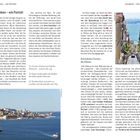Lissabon – ein Porträt. Headline: Bröckelnder Charme – die Alfama. Links Text über Lissabons Stadtbild, Tejo, und Geschichte. Rechts Bilder von Lissabon.