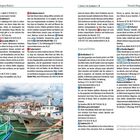 Titel: Tèrmoli (Region Molise). Abschnitte beschreiben verschiedene Hotels: "Le Stanze di Ludovica", "Locanda Alfieri", "Residenza Sveva", "Santa Lucia", und Restaurants: "Da Nicolino", "Oyster Fish". Unten im Bild sind Boote im Hafen zu sehen.