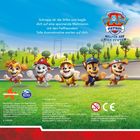 "Schnapp dir die Stifte und begib dich auf eine spannende Malmission mit den Fellfreunden! Tolle Ausmalmotive warten auf dich."  
Eine Illustration zeigt fröhliche Hunde in Uniform. Links sind Logos von Nickelodeon und Spin Master.