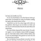 Text: PROLOG. "Der Name des Schiffes war Orca. Es war eine alte Barkasse..." 

Oben ist ein florales Ornament. Seite 7.