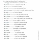 Das Simple Present: Bildung und Signal Words (2/2). Lücken füllen und Signalwörter für das Simple Present einkreisen.