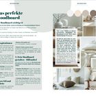 33. Das perfekte Moodboard. Warum ein Moodboard wichtig ist. Es zeigt Bilder von Vasen, Stoffen und inspiriertem Wohnen.