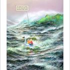 „Wie rasant das Wetter auf dem Steinhuder Meer umschlagen kann, Schatz!“ Zwei Personen in einem Tretboot auf stürmischem Wasser.