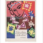 Text: "Madame de Pompadour reçoit le mardi 20 novembre 1937 au Pavillon de Marsan à 22 heures." Illustration: Buntes Porträt mit geometrischen Formen.