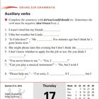 ÜBUNG ZUR GRAMMATIK: Auxiliary verbs - Lücken mit do/was/could/should füllen. Datum: Donnerstag, 17. Juni. Sternzeichen: Zwillinge.