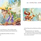 Lily betrachtet Seifenwasser, vergrößert Blasen mit Feenglanz. Rani trifft Beck, Eichhörnchen helfen beim Staubwischen.