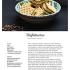 Rezept für "Waffelkuchen" von Anita Bollinger. Zutaten und Anleitung für Biskuit und Füllung. Foto: Gestapelte Waffeln in Schale.