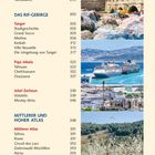 Inhalt mit Seitenzahlen; Bilder: Burg, Kreuzfahrtschiffe im Hafen, Stadtansicht, blühende Bäume in Landschaft.