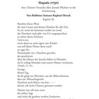 Zur Einführung Hagada (הַגָּדָה), von Rabbiner Samson Raphael Hirsch, Kapitel 28. Beachtet dieses Wort...