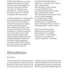 Zwei Texte: Oben ein humorvolles Gedicht über Weißwurst. Unten ein Text über Dienstboten von Karl Valentin. Seitenzahl: 123.