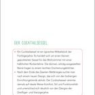 Der Text beschreibt den Cocktailsessel als typisches Möbel der 50er Jahre, bekannt für Komfort und Stil.