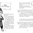 Texte von 1 bis 8 listen verschiedene Geheimnisse und Beobachtungen auf, darunter einen kratzbürstigen Schulkater.