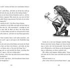 Seiten 104 und 105 eines Buches. 

Links: Ein Mädchen mit einer Ratte in der Hand, kniend mit langen, lockigen Haaren.