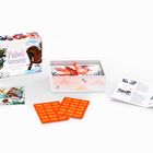„Fabelwesen. Ein fantastisches Memo-Spiel.“ Bunte Karten mit Fabelwesen und ein offenes Heft.