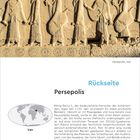 Vorderseite: "22 Januar, Freitag". Rückseite: "Persepolis", mit Erklärungstext. Relief von Figuren in traditioneller Kleidung.