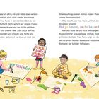 Text: "SCHLAU STATT NEUBAU!" und "WIR HABEN EIN..."
Illustration: Fünf Kinder malen mit bunten Farben Plakate.