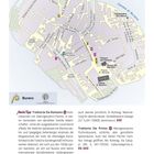 Karte von Burano mit Nummernmarkierungen für Übernachten, Essen & Trinken, Einkaufen. Text zur Trattoria Da Romano.