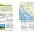 "GPS-Fahrradtour 5: Durch die Mondlandschaft der Baie de l’Aiguillon. Charakter: Die gut ausgeschilderte Tour führt von L’Aiguillon-sur-Mer..."   
Links: Beschreibung der Route mit Wegverlauf. Rechts: Karte mit eingezeichneter Strecke.