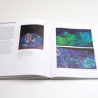 Texte: "Andreea Medar", "Soliarium: The Forever Garden". Links Text, rechts Bilder mit leuchtenden und bunten Pflanzenillustrationen.