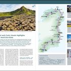 "Von Donegal nach Cork: Irlands Highlights entlang der Nord-Ost-Küste" steht mit einem Foto von Giant's Causeway. Eine Karte zeigt Route.