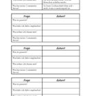 Tabellenblätter mit Fragen und Antworten. Überschriften: "Frage", "Beispielantwort", "Antwort". Seitenzahl: 79.