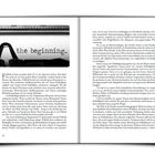 Text: "the beginning.."

Seite aus einem Buch. Links Seite 26, rechts Seite 27. Schwarz-weißes Foto einer Schreibmaschine oben links.