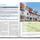 Aller-Radweg, 250 km. Beschreibung einer Radroute von Verden nach Magdeburg mit Karte und Bild eines historischen Gebäudes.