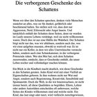 Kapitel 6: Die verborgenen Geschenke des Schattens - Texte zum Schatten, Wahrnehmung, Kindheit und Potenziale.