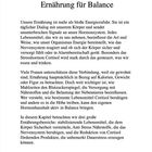 Kapitel 7: Ernährung für Balance. Ernährung beeinflusst Hormonreaktionen, besonders Cortisol. Fokus: Stabilität, Stressreduktion.