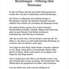 Kapitel 12: Beziehungen – Führung ohne Dominanz. Der Text behandelt männliche und weibliche Energie und Polarität.