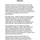 Kapitel 7: Symptome sprechen eine Sprache. Text beschreibt Symptome als Kommunikationsmittel, nicht nur als Störung.