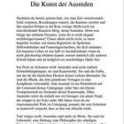 Text: 6 Die Kunst der Ausreden. Danach wird beschrieben, wie Ausreden das eigene Scheitern rechtfertigen.