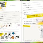 Ein individuelles Ausfüllbuch mit Fragen zu Namen, Hobbys und Lieblingssachen. Enthält ein Stimmungsbarometer und Sport-Icons.