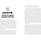 Kapitel 1: The Bullet Lodged Squarely in My Bum. Text erzählt von einer chaotischen Morgenroutine im Schlafsaal.