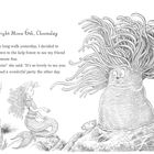 Text: "Bright Moon 6th, Chooseday...It's so lovely to see you. You missed a wonderful party." Illustration: Meerjungfrau und Seeanemone.