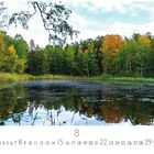 Text: "See in Lappland", "8", "CASARES EDITION". 
Ein ruhiger See, umgeben von bunten Herbstbäumen und Schilf.