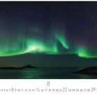 Text: 'Polarlicht', '8', 'CASARES EDITION'. 
Szene: Nordlichter über einer dunklen Landschaft.