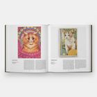 Links steht "Louis Wain", rechts "Pierre Bellot". Zwei bunte Katzenillustrationen. Links bunt, rechts realistischer Stil.