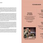 Seite 20: "Sehnsucht der Habsburger." Links Text über Fischarten; rechts Fischhandlungen: "Pescheria Da Claudio," Grassilli, Tognon, La Barcaccia. Foto von Claudio Petrachi mit Fisch.