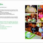 Tisch decken Anleitung mit Materialangabe, Tipps und Übungsziel. Bilder zeigen Kinder, die Tisch decken mit laminierten Vorlagen.