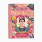 "5 Minute Genius Stories. Frida Kahlo. Zehn Geschichten über eine visionäre Künstlerin." Illustration mit Blumen und Papageien.