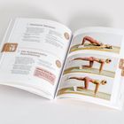 Tag 19: Übungen für "Stomach Vacuum" und "Die hypopressive Bauchübung" mit Fotos einer Frau beim Training.