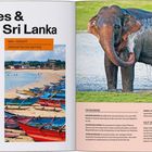 "Nördliches & östliches Sri Lanka“, Bild: Ein Elefant im Wasser, daneben Boote am Strand. Reiseinformationen.