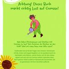"Achtung! Dieses Buch macht richtig Lust auf Gemüse!" Illustration einer Person mit Gießkanne und Sonnenblume.