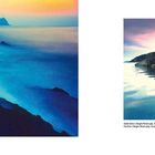 Links: Dingle Peninsula, West Coast. Rechts: Dingle Peninsula, Southeast Coast. Beide Bilder zeigen dramatische Küsten.